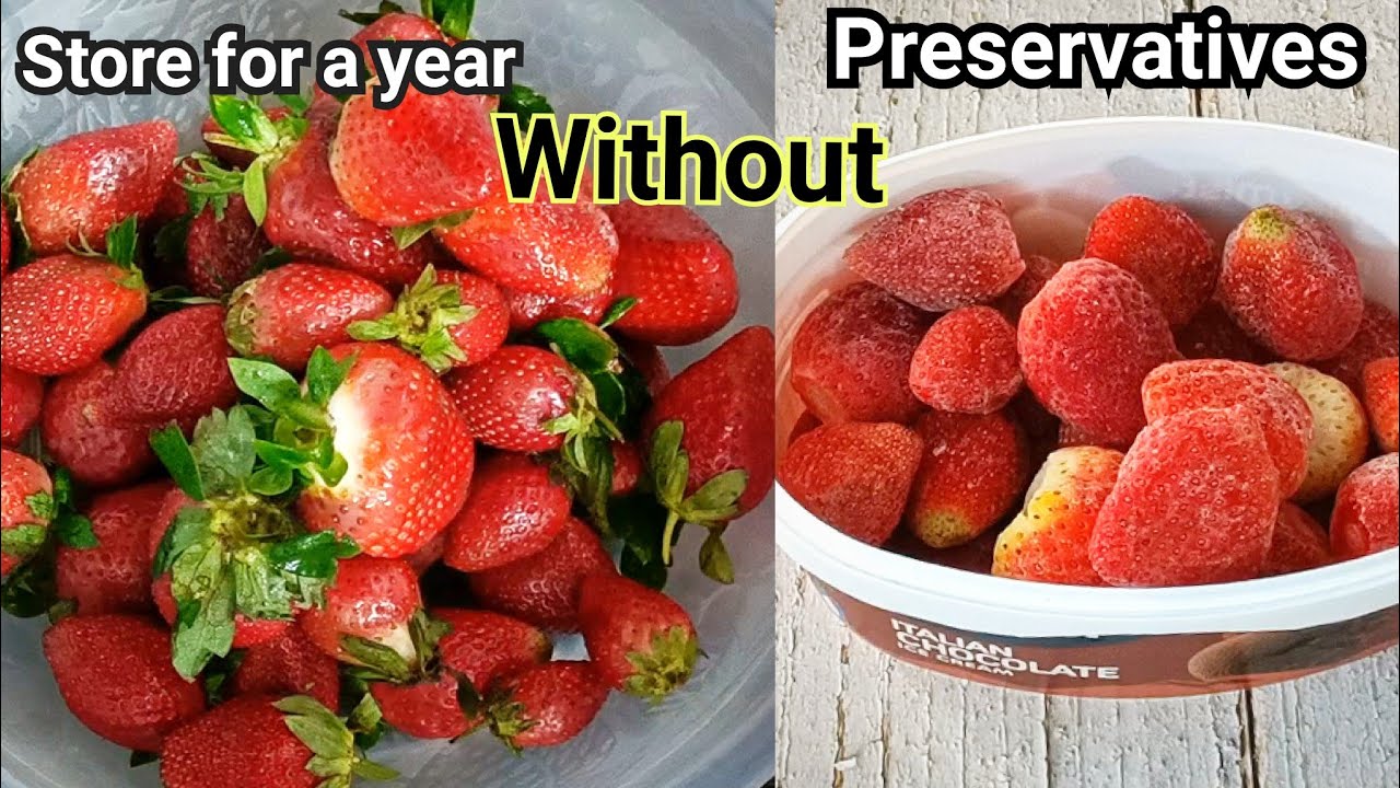 How to preserve Strawberries - Stays good for a year | No Preservatives | No Vinegar |