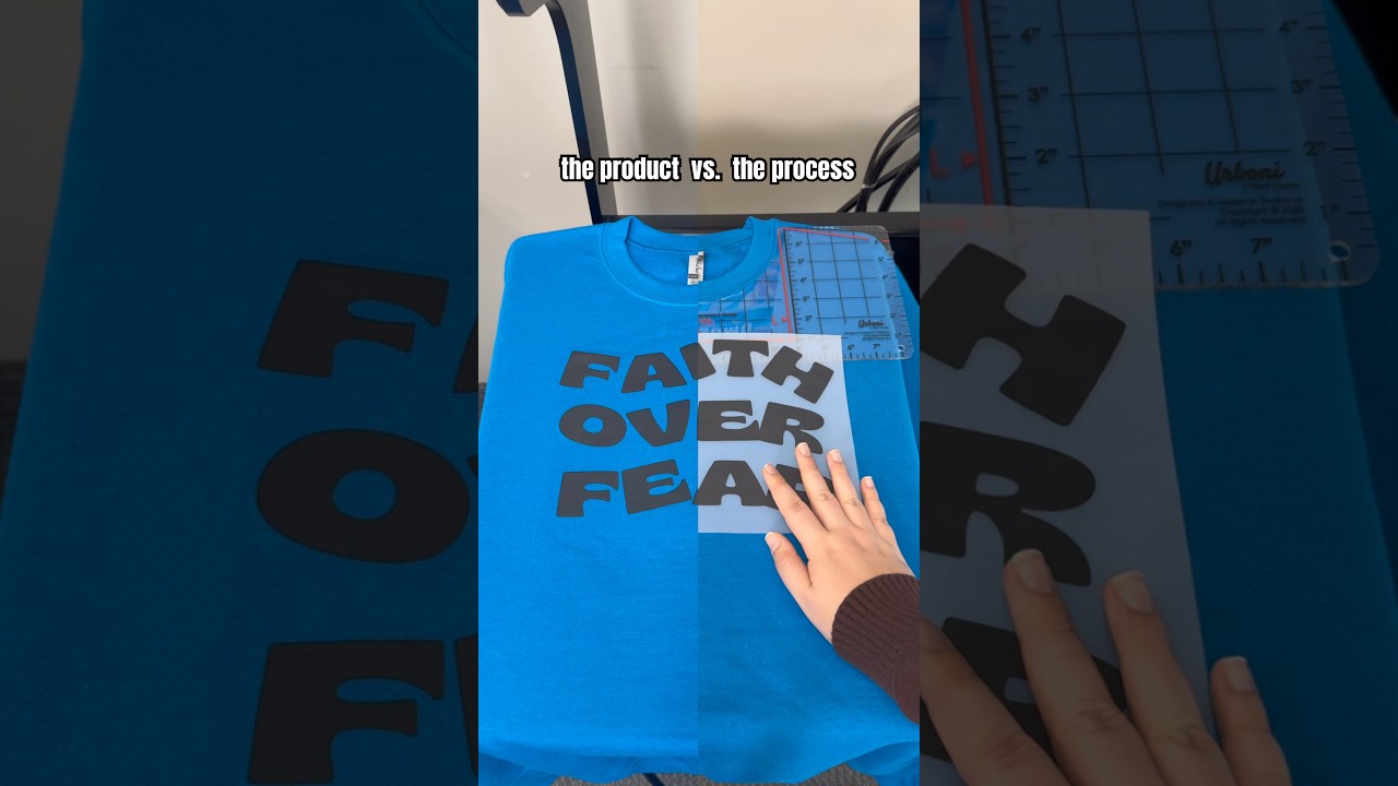 The process vs. the product ✨ #fyp #trending #dtf #dtfprinting #customapparel #texas