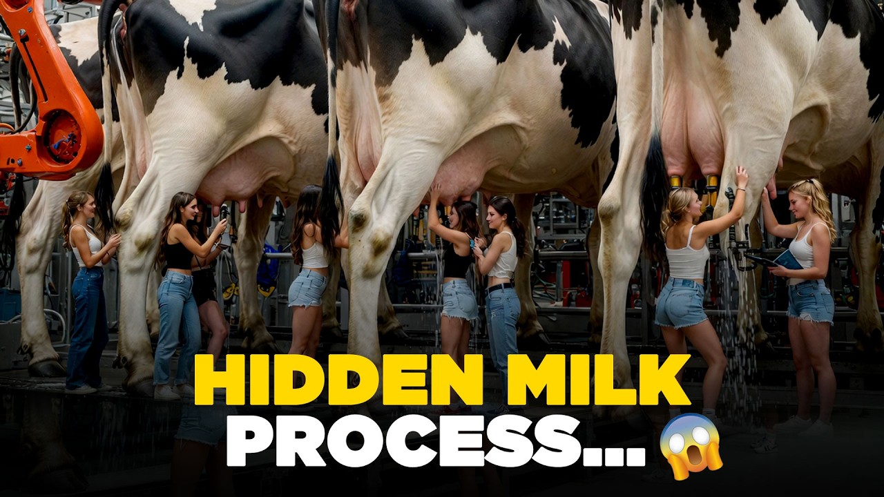 How Milk Is Produced in Modern Dairy Farms - How Milk Is Made? 🥛