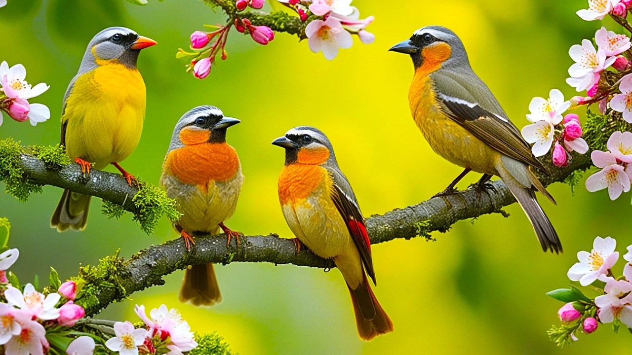 🔴LIVE 4K Cottage Garden Bird Feeder: Cardinals, Woodpeckers, Song Birds, Bees, and Flowers