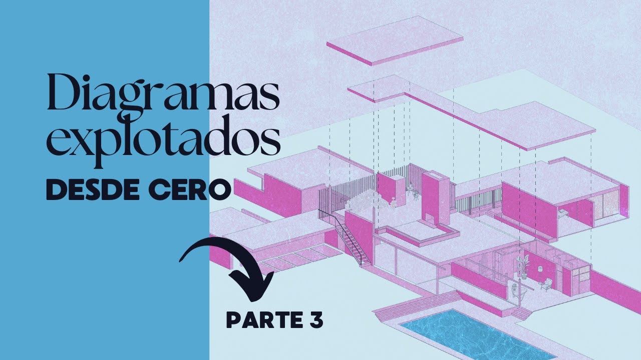 Diagrama axonométrico explotado en illustrator y Photoshop | parte 3