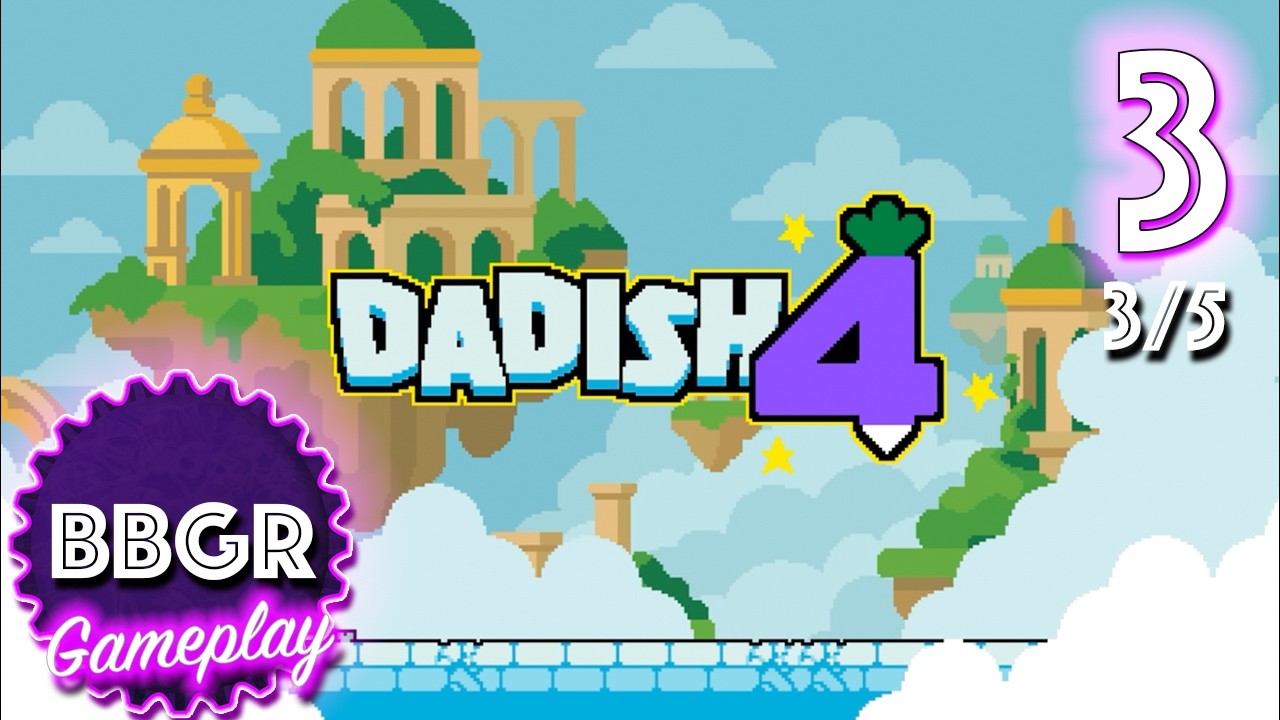 Dadish 4 - Review 3/5, Game Play Walkthrough No Commentary 3