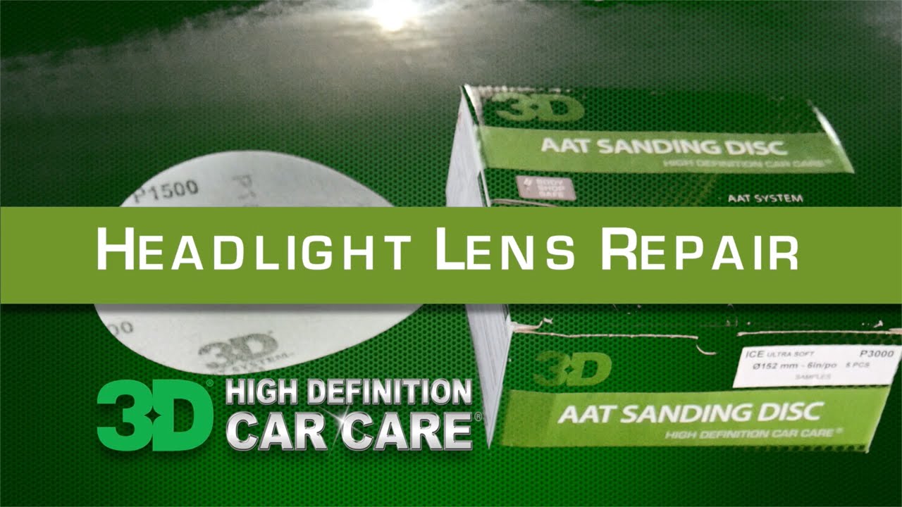 Headlight Repair with AAT sandpaper, AAT Compound and Polish