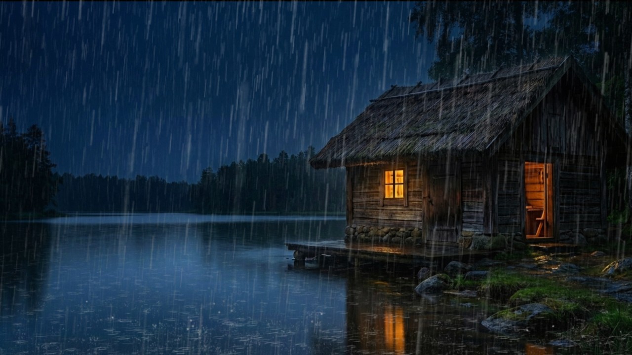 Perfect Rain Sounds For Sleeping And Relaxing - Rain And Thunder Sounds For Deep Sleep -Study, ASMR”