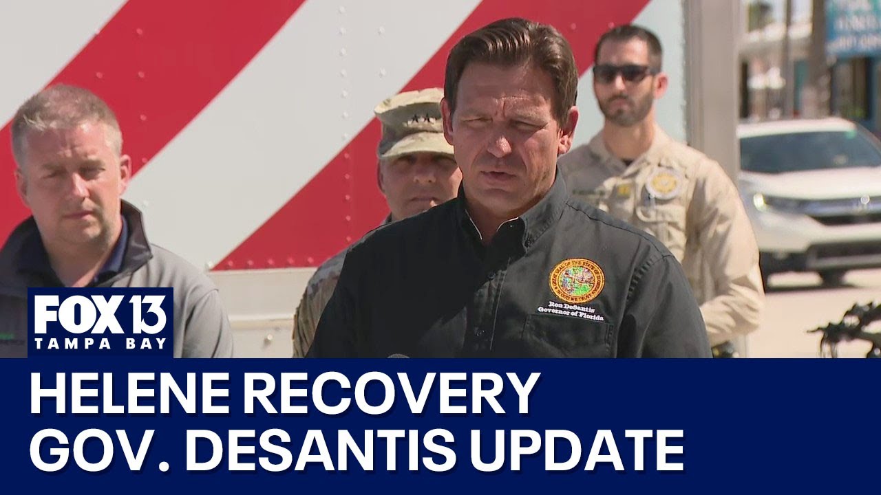 Gov. DeSantis gives Helene recovery update in Madeira Beach
