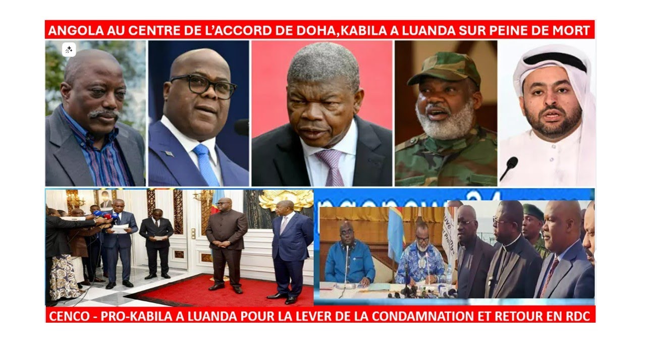 13/1/URGENT-KABILA  ET CENCO SECRETEMENT A LUANDA, ANGOLA AU CENTRE DE L’ACCORD DE DOHA