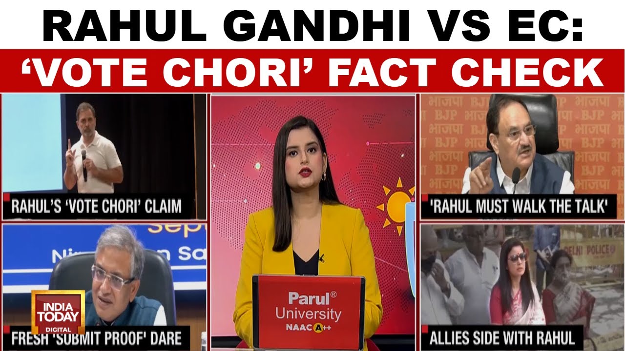 Rahul Gandhi's Voter Theft Claims Fact-Checked By Election Commission Amid Political Row