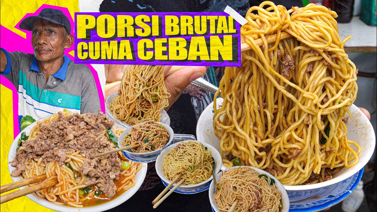 MIE AYAM CUMA 10 RIBU PORSI BRUTAL UGAL2AN !!