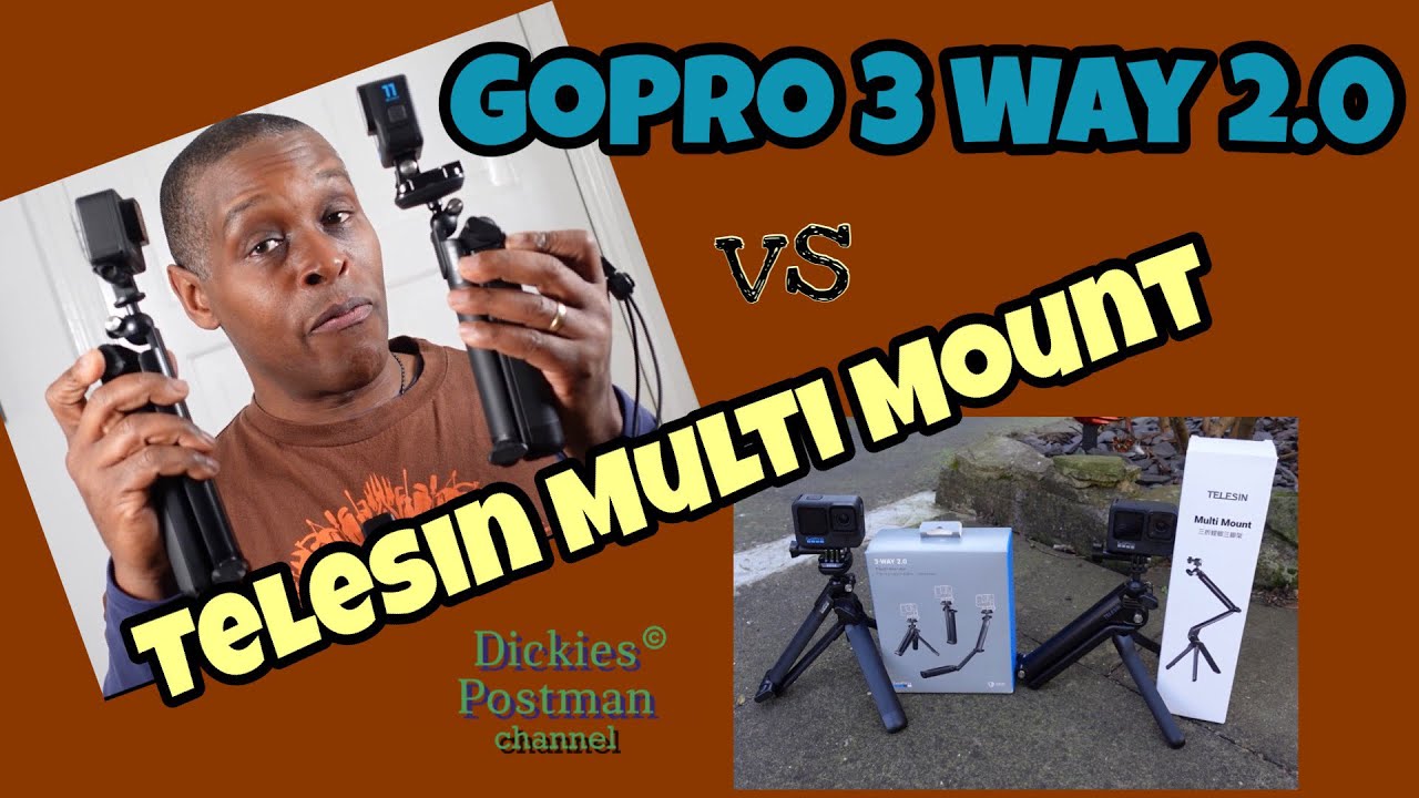 GoPro 3 Way 2.0 vs Telesin Multi Mount.