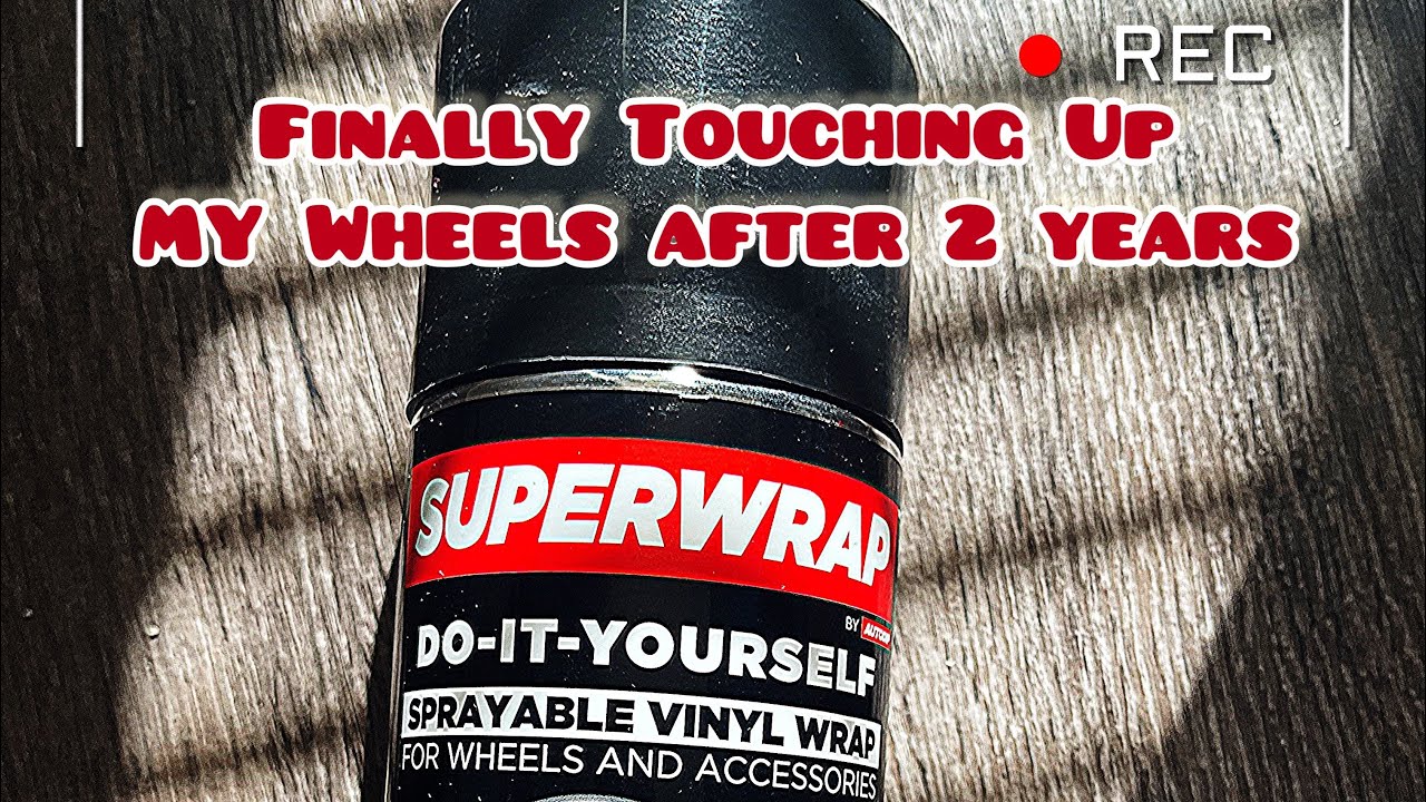 Touching Up My Wheels In Gloss Black Spraywrap Spray After 2 Years&hellip;MUCH NEEDED !