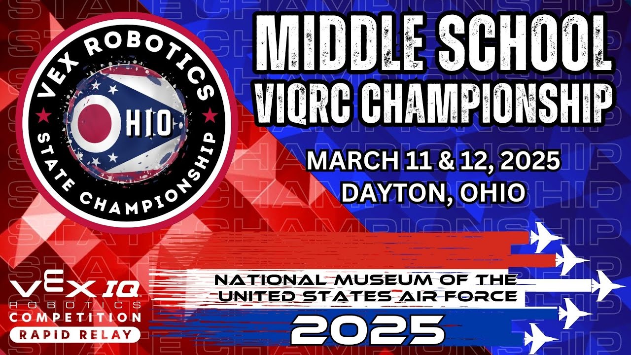 2025 Ohio VEX Robotics State Championship Tournament - Middle School VIQRC- Livestream-3-11-25 Day 1