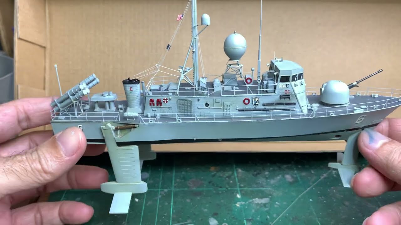 USS PHM of Pegasus Class. Hobbyboss. build update part 4. completed.