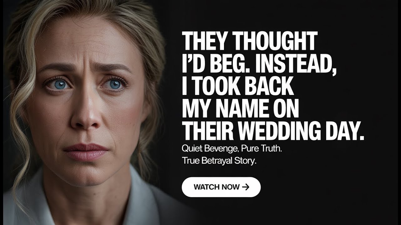 They Thought I’d Beg  Instead, I Took Back My Name on Their Wedding Day