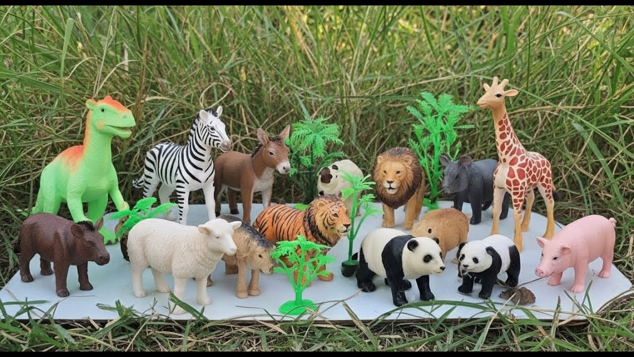 🐘🦒 Mud Friends Episode! Washing Many Wild Animals & Learning Names  Kids Video