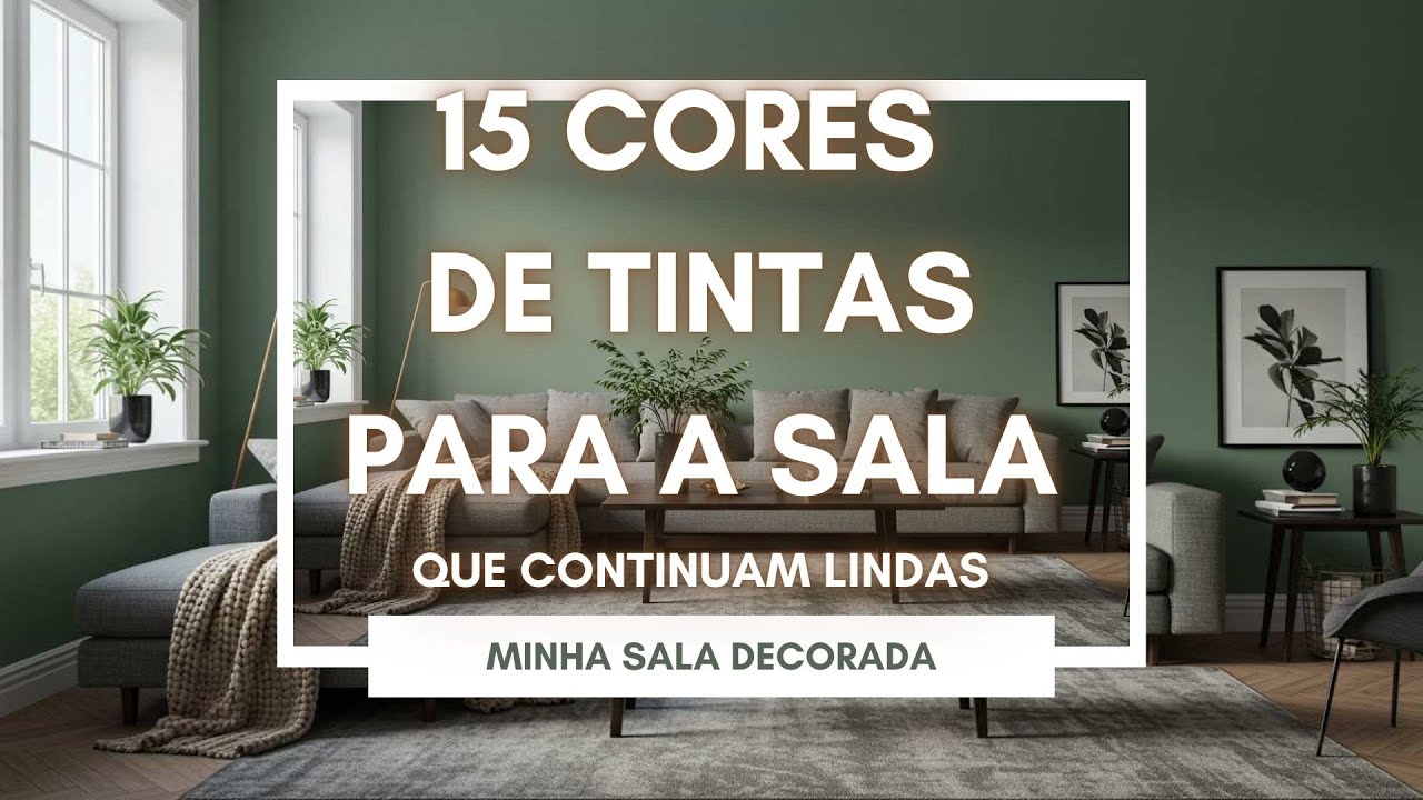 15 IDEIAS de Cores Perfeitas para a Sala de Estar! | Cores para não se cansar | Decoração e Pintura