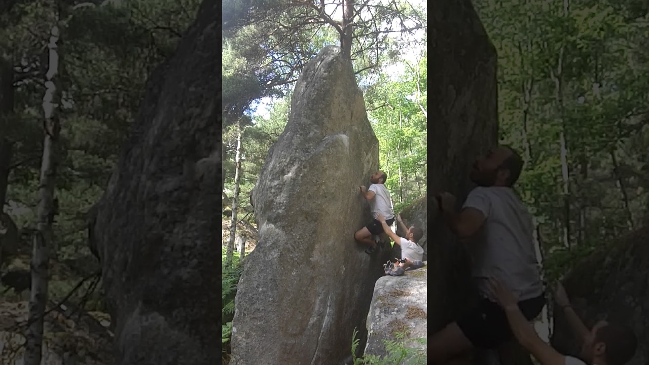 Isatix (droite assis) (7A+), Cuvier Bellevue, Fontainebleau