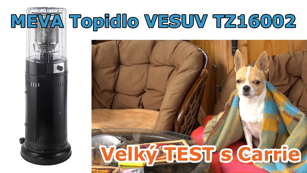 Plynové topidlo MEVA TZ16002 Vesuv plynový zářič - recenze, unboxing, zapalování