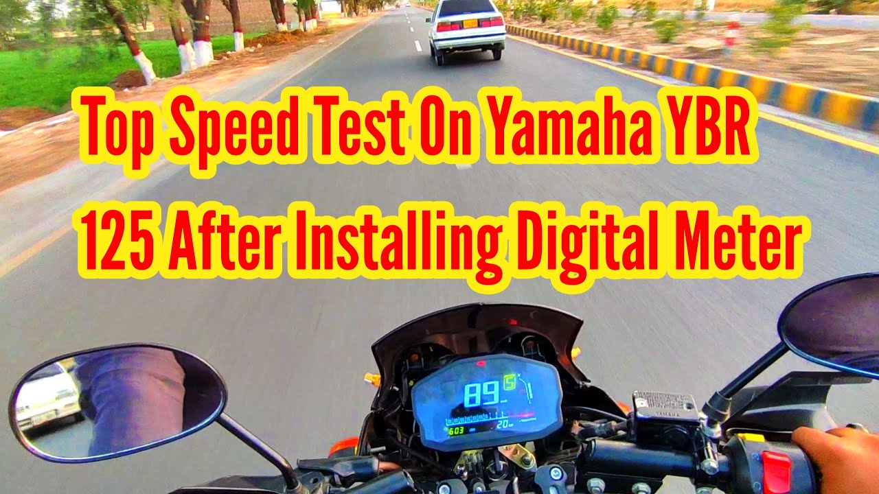 top speed test on Yamaha ybr 125 after install digital meter | Pari Moto Vlogs
