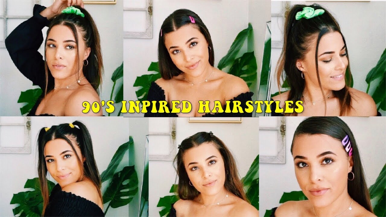 VERY QUICK AND EASY 90'S INSPIRED HAIRSTYLES