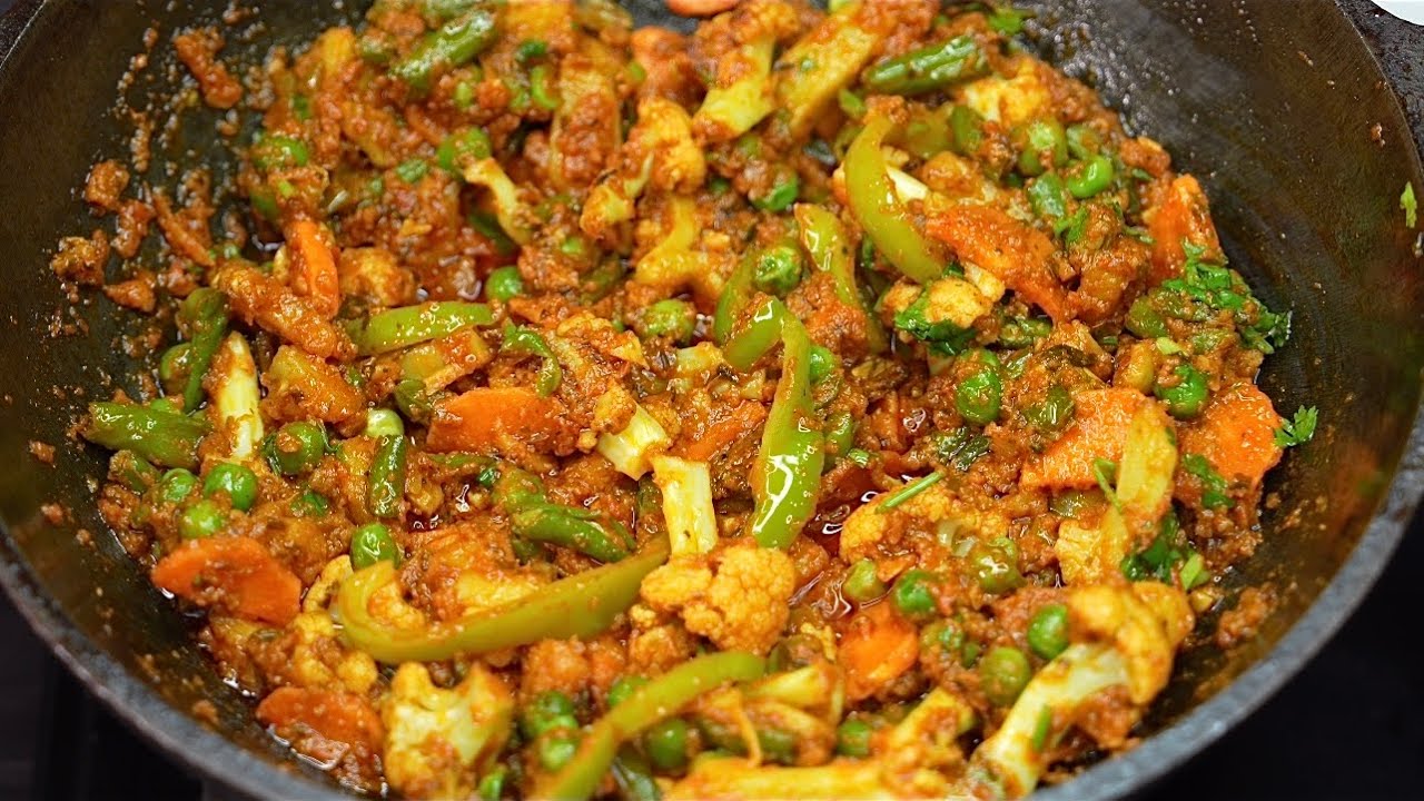 Mix Veg Bhuna Dhaba Style Recipe | Spicy Mix Veg Sabji | Veg Bhuna Masala