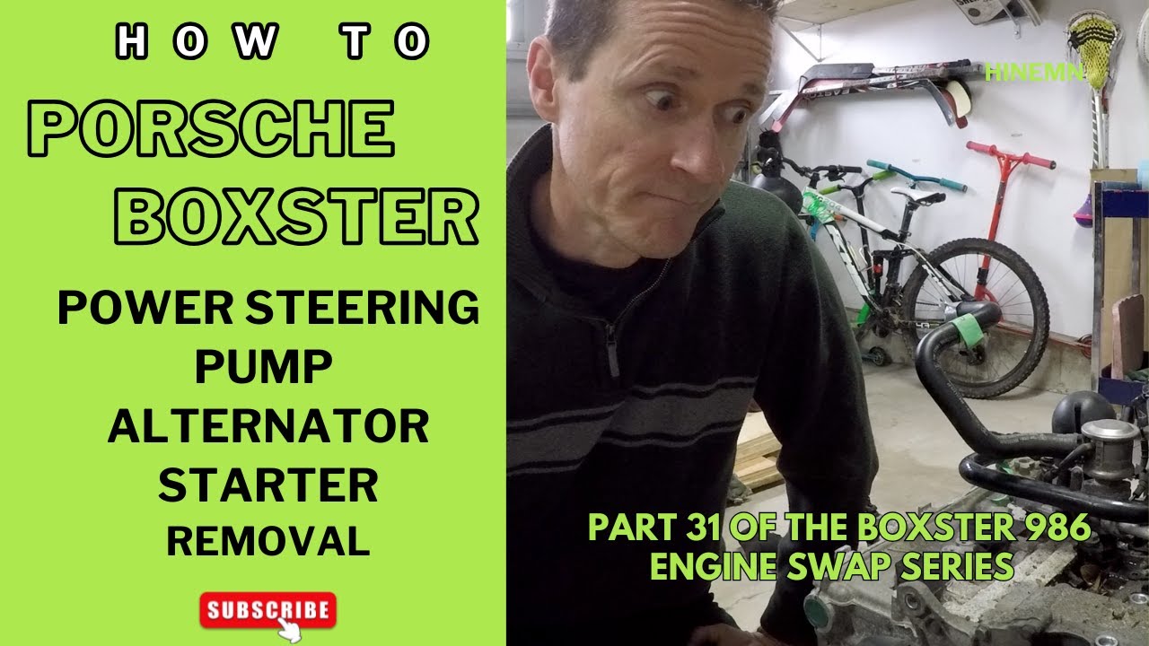 Porsche Boxster 986 Power Steering Pump Removal Part 31 of Porsche Boxster Engine Swap Series