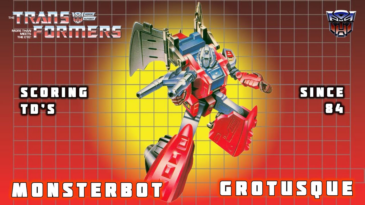 Забиваем тачдауны с 1984 года! Видеообзор Transformers G1 Monsterbot Grotusque в формате 4K #tran...