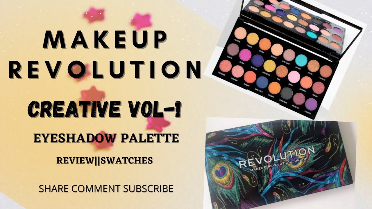 Makeup Revolution Creative Vol-1 Eyeshadow Palette|| Review || Swatches
