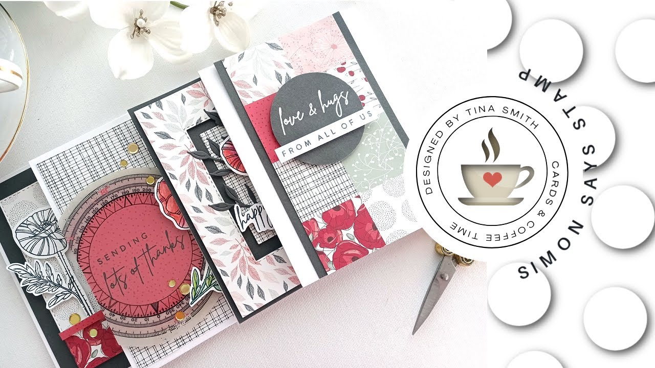 Simon Says Stamp Poppy Perfection | April 2023 Card Kit | 4 Cards - 1 Kit