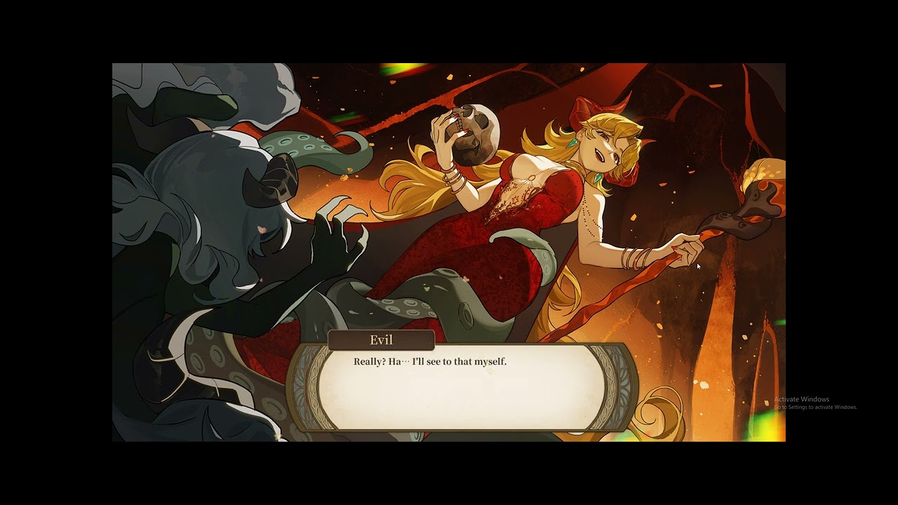 Volcano Princess (4th playthrough ending) - Married to Lebsa while being a Demon Queen.