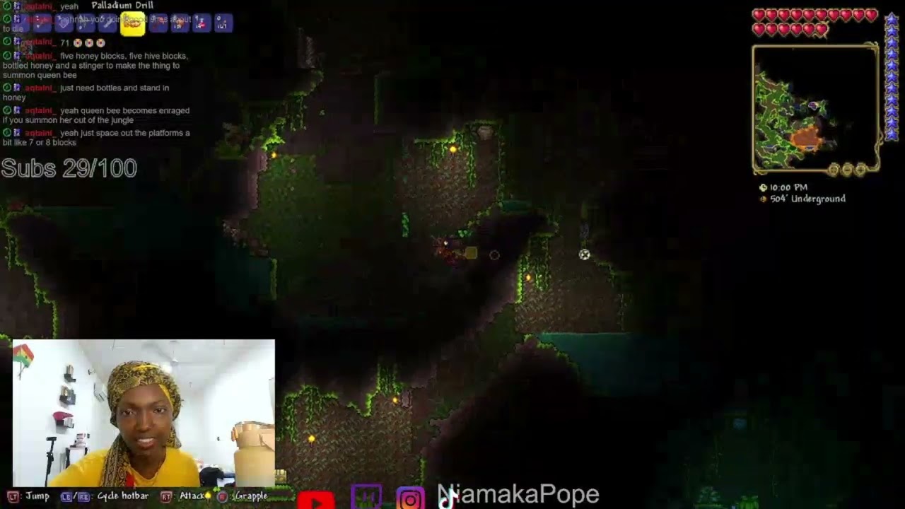 Queen Bee DESTROYED! 🐝 Terraria Boss Fight (Epic Early Game Win)