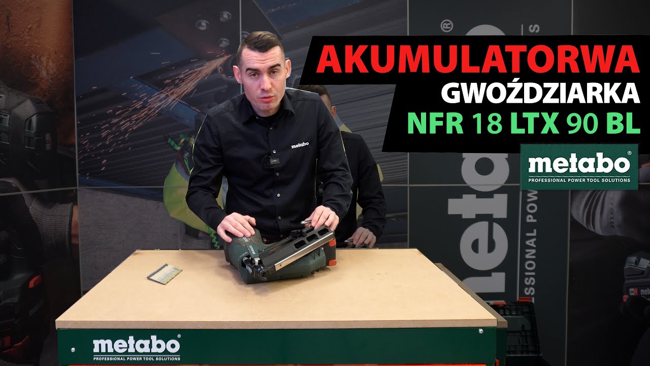 Łatwe wbijanie gwożdzi! | Akumulatorowa Gwoździarka Metabo - NFR 18 LTX 90 BL #metabopolska