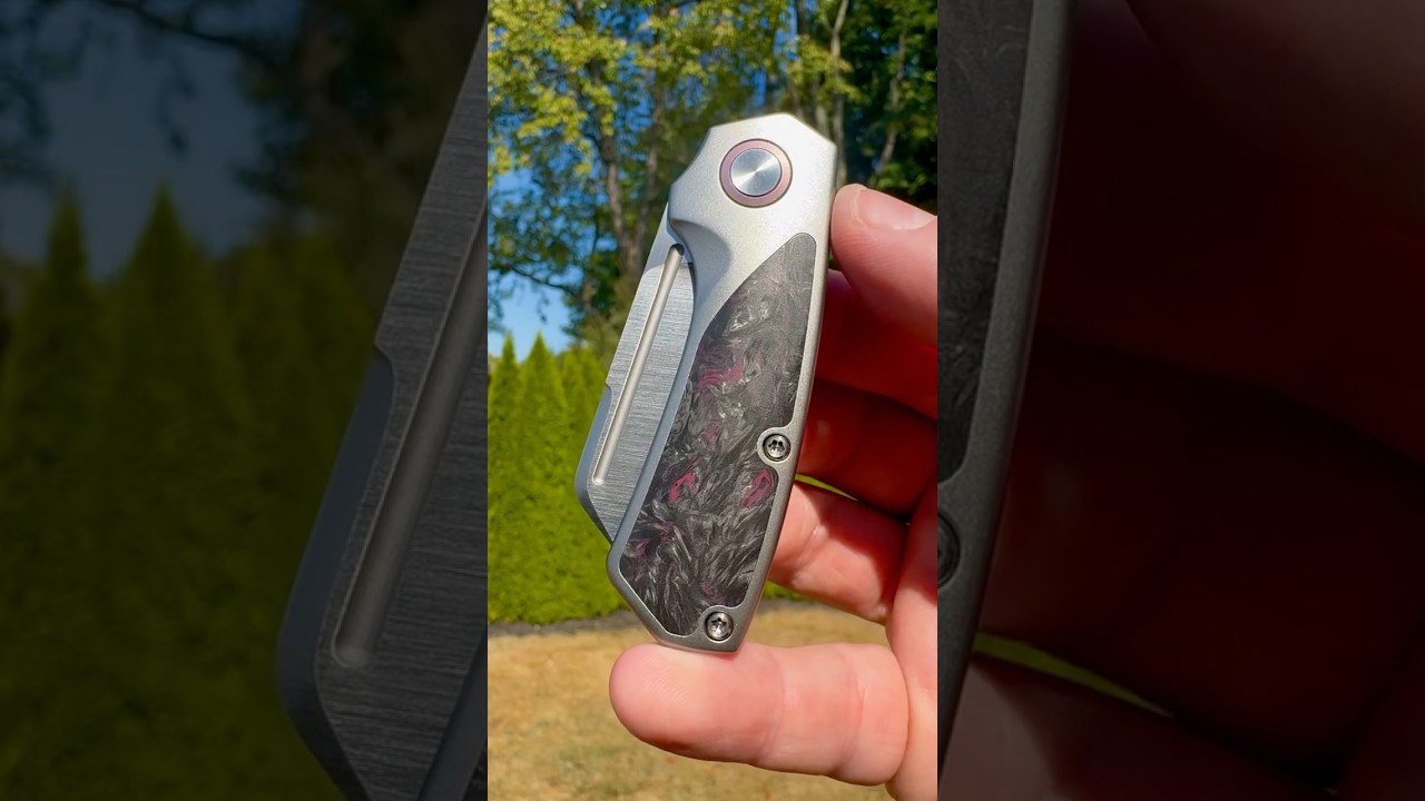 Divo Knives Exclusive Nip Slip Fat Carbon Dark Matter Purple S90V