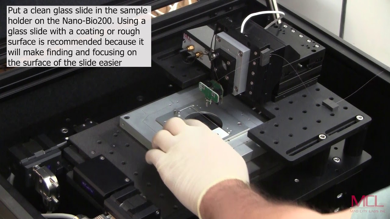 Installing a new probe on the MCL-NSOM near-field scanning optical microscope