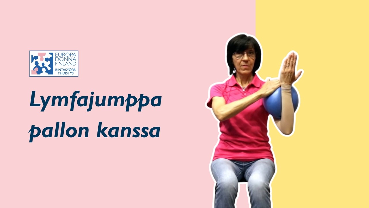 Lymfajumppa pallon kanssa