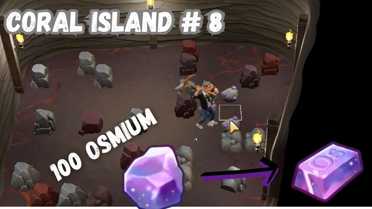 MISI MUSTAHIL? 100 BIJIH OSMIUM DALAM SEHARI! - Coral Island Indonesia 💎🔥#8