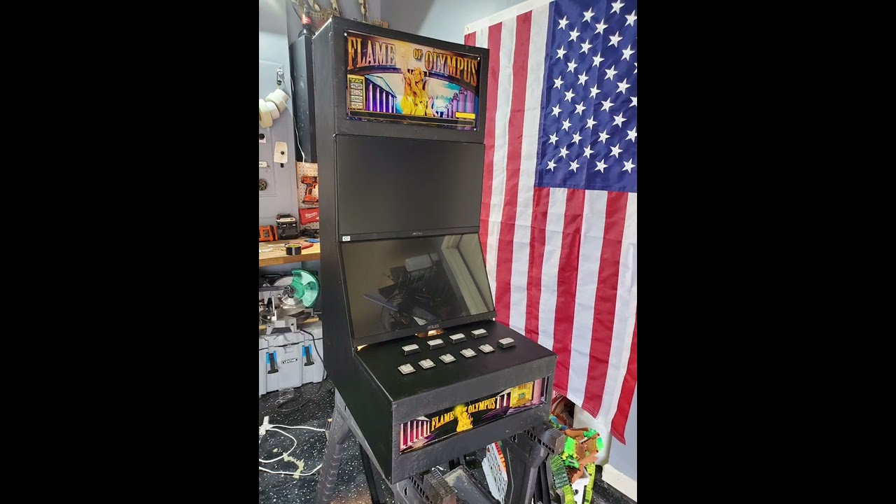 Custom homemade dual screen video Slot Machine build