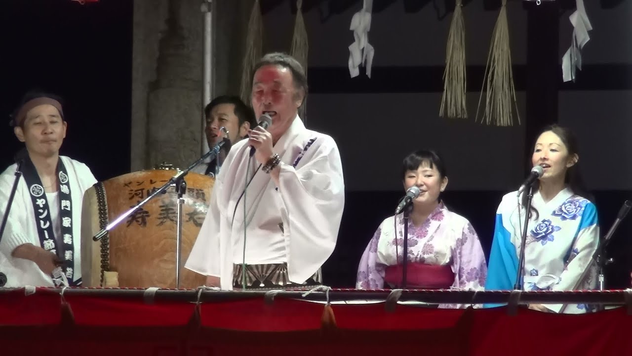 ヤンレー節 河内音頭　鳴門家 寿美若　渋川神社 奉納盆踊り　2015.09.19