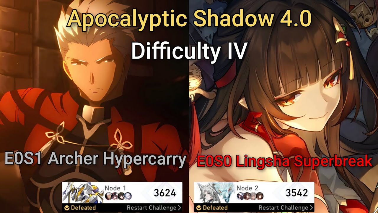 NEW APOC Shadow IV v4.0 | E0S1 Archer Hypercarry x E0S0 Lingsha Superbreak | HSR