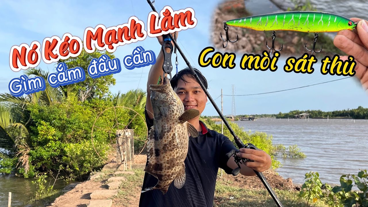 Kéo Mạnh Quá Không Biết Dính Cá Gì? - Thấy Cá Lớn Quá Chị Vợ Không Dám Bắt Kêu Thả Đi