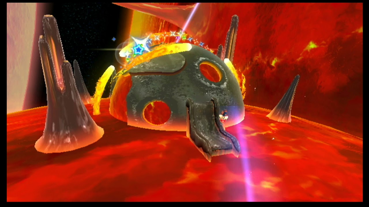 Super Mario Galaxy - Melty Molten Galaxy: Fiery Dino Piranha