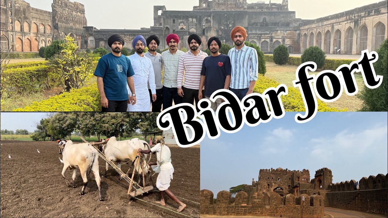 (ਯਾਤਰਾ ਸੱਚਖੰਡ ਸ੍ਰੀ ਹਜ਼ੂਰ ਸਾਹਿਬ 🪯🪯) ਦਿਨ ਪੰਜਵਾਂ (Bidar fort ਦੇਖਣ ਗਏ) ਮੁੰਗਫਲੀ (peanuts) ਦੀ ਖੇਤੀ 👍🫡