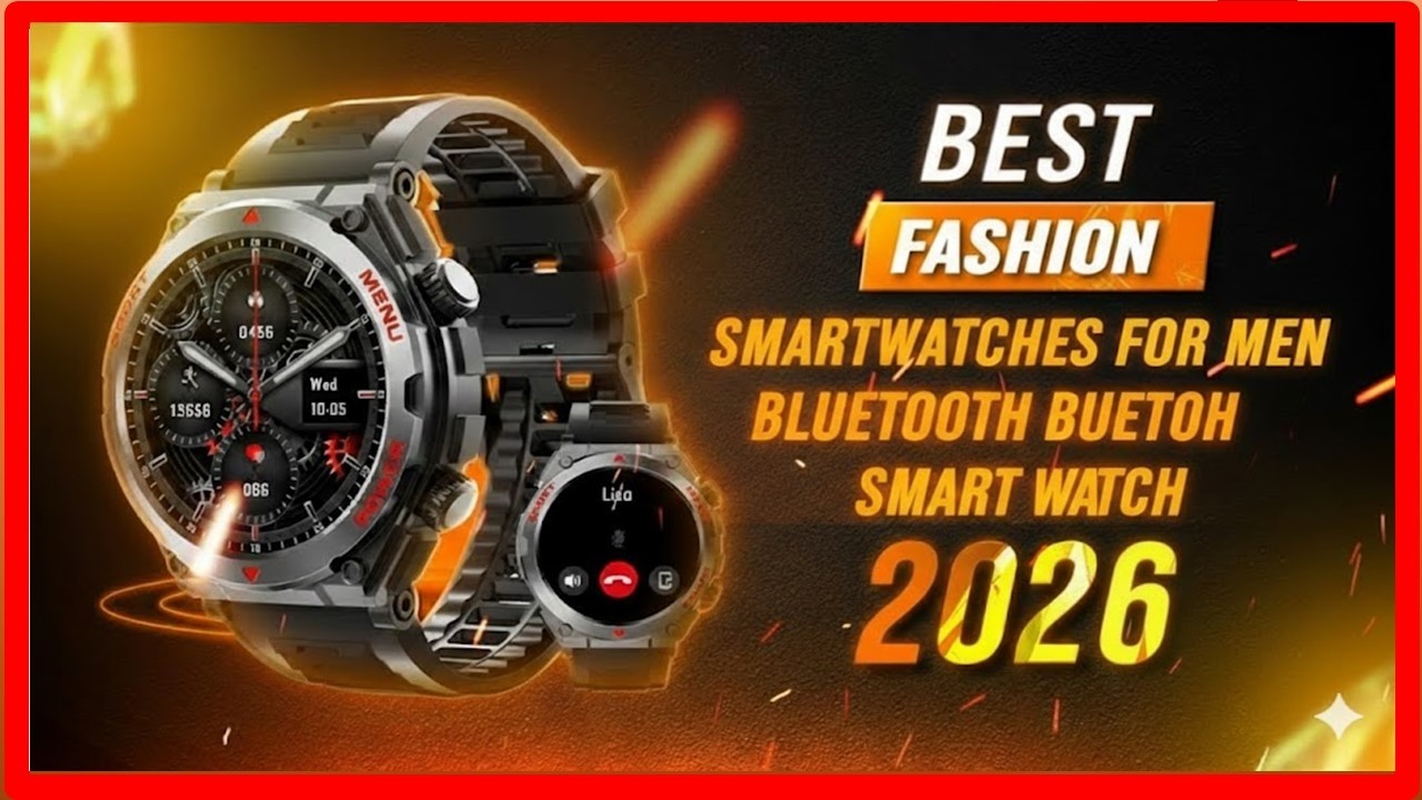✅Best Fashion Smartwatches For Men Bluetooth Smart Watch | Top 5 | 2026.
