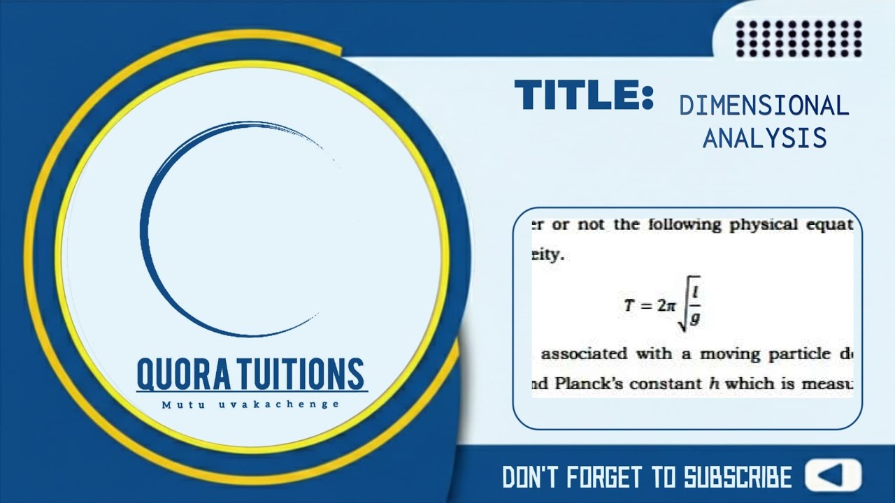 Dimensional analysis with arguments| V=At²+Bt+C| principles in physics