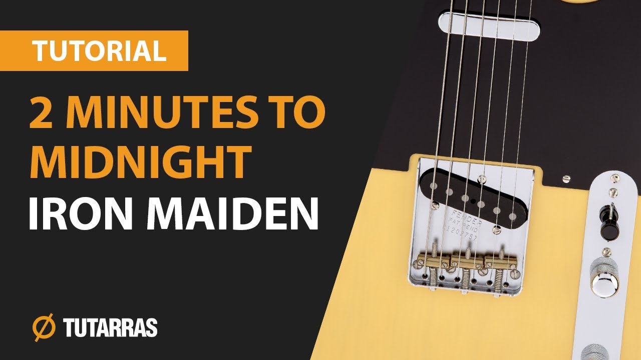 Como tocar 2 minutes to midnight - Iron Maiden CLASE TUTORIAL COMPLETA