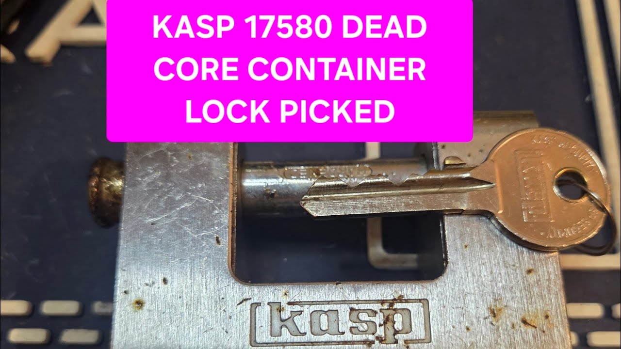 (015) KASP 17580 CONTAINER LOCK, DEAD CORE 💥🔒 FUN CHALLENGING PICK ♥️ 