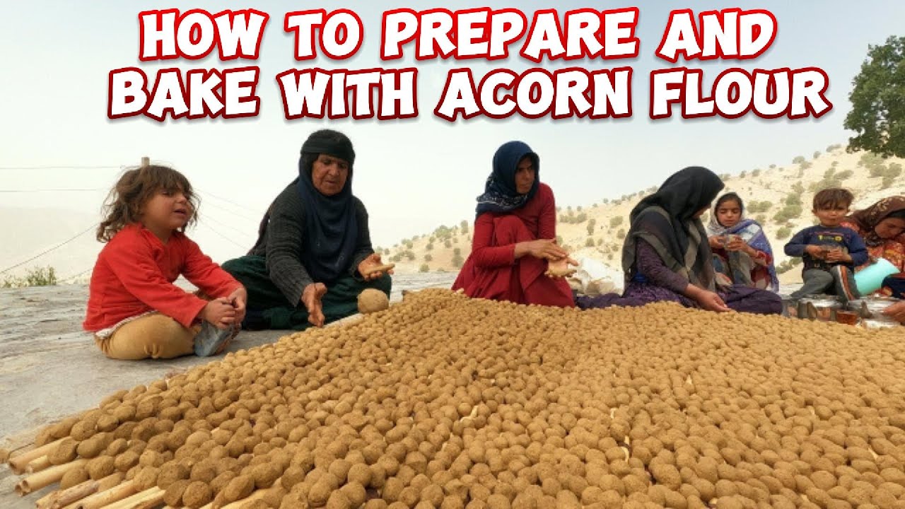 Traditional Acorn Flour Preparation & Bread Baking in Iran&rsquo;s Villages - C : Vesht