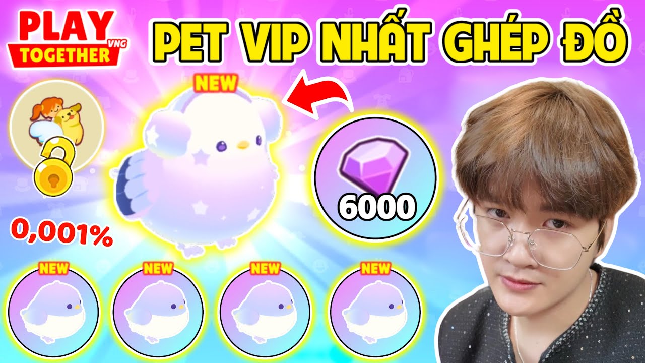 PLAY TOGETHER | BEDY DÙNG 6000 KC GHÉP ĐỒ PET CHIM MỚI VIP NHẤT GAME VÀ CÁI KẾT