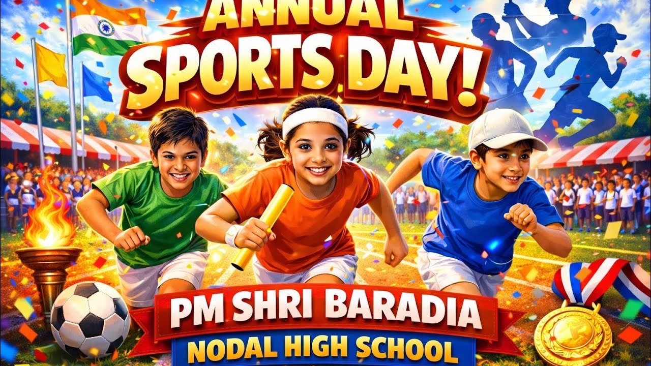 Annual Sports Day at PM Shri Baradia Nodal High School. #school#annualsports