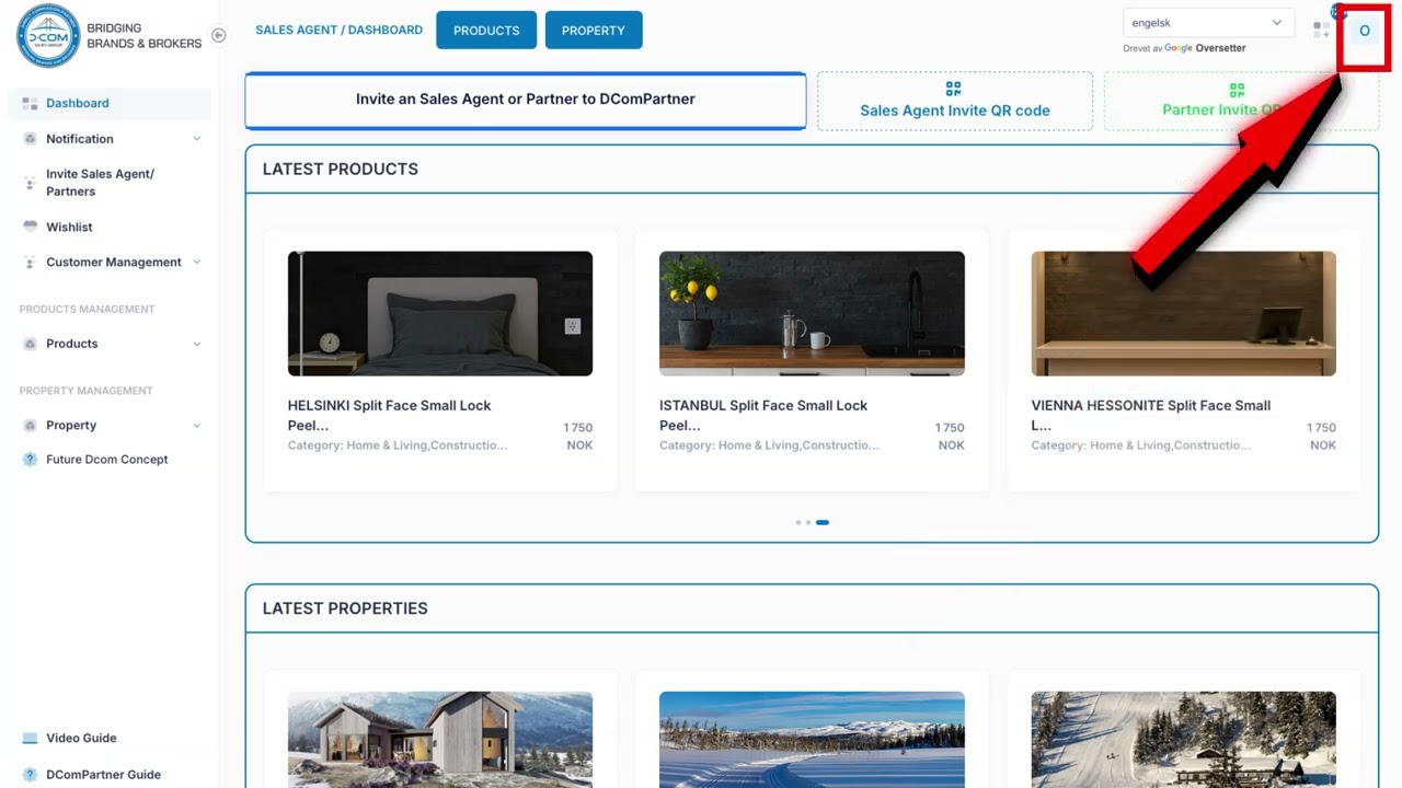 Dashboard Explained   Home page