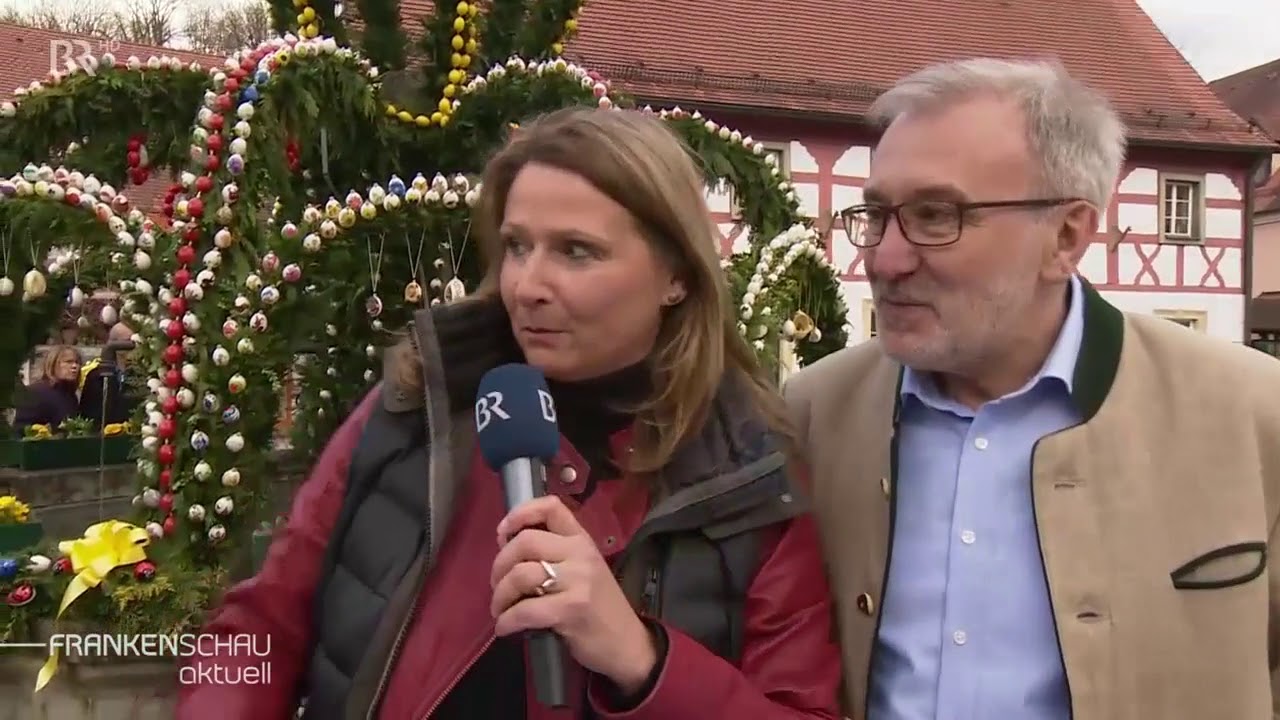 Heiligenstadt: Frankenschau aktuell 2.400 handbemalte Eier schmücken den Osterbrunnen